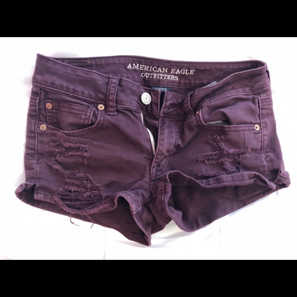 Purple American Eagle shorts